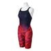 EXER SUITS HALF SUIT FOR SWIMMING PRACTICE WOMEN Black / Red